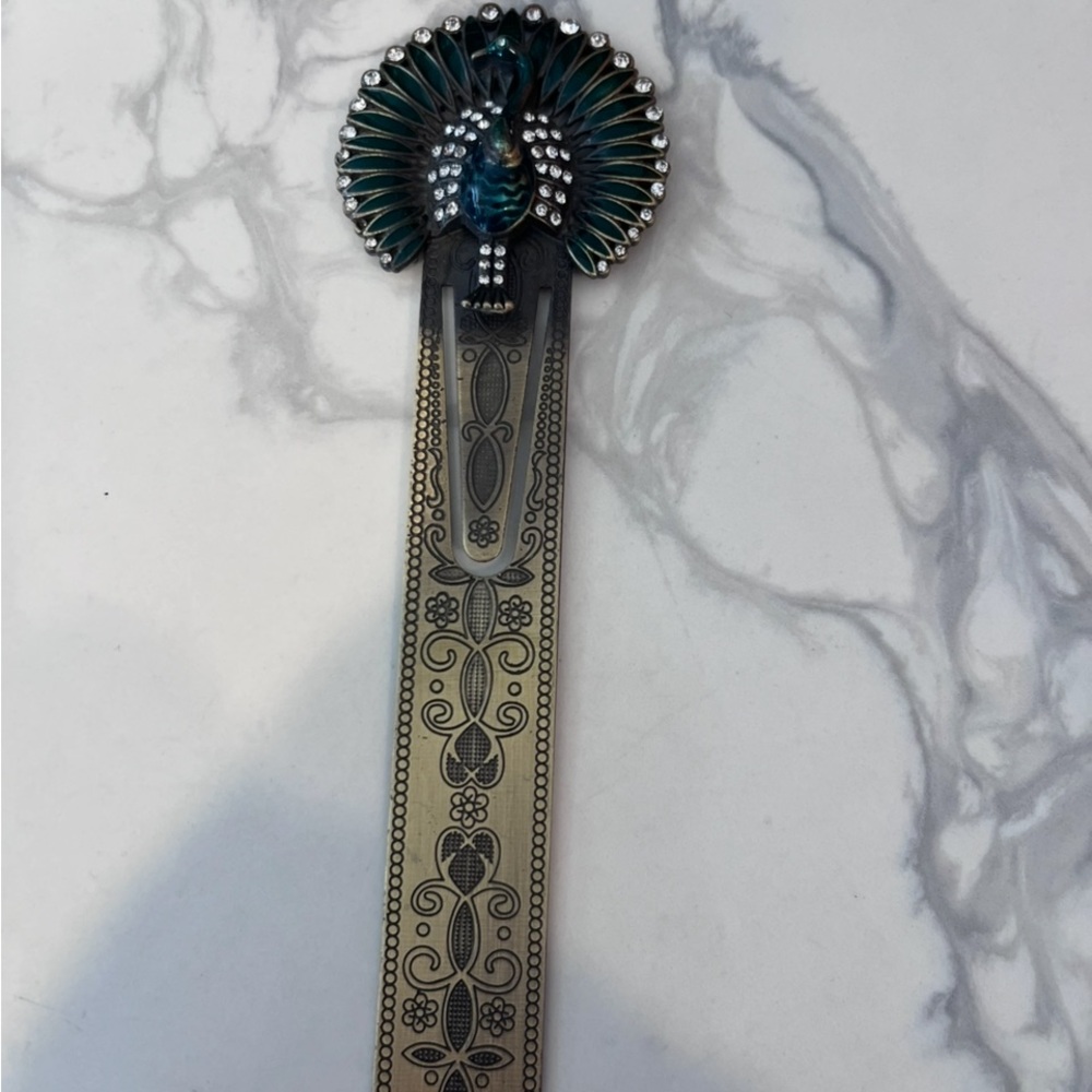 Peacock Design Bookmark
